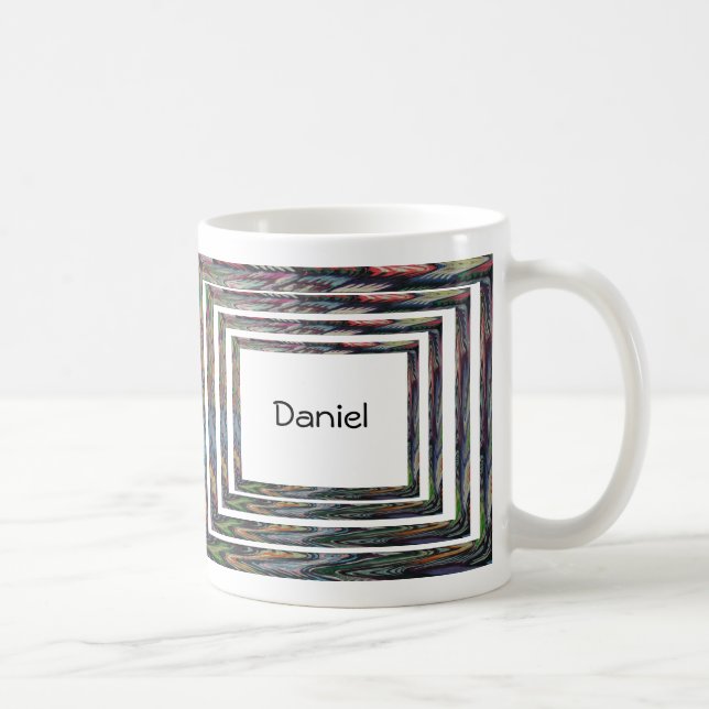 Caneca De Café Mug - Quadros Concentrados com Nome (Direita)
