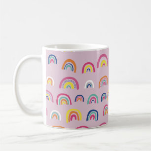 Caneca De Café Mug Rainbow Rosa