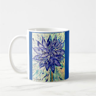 Caneca De Café Mug Rare Blue Dalhia