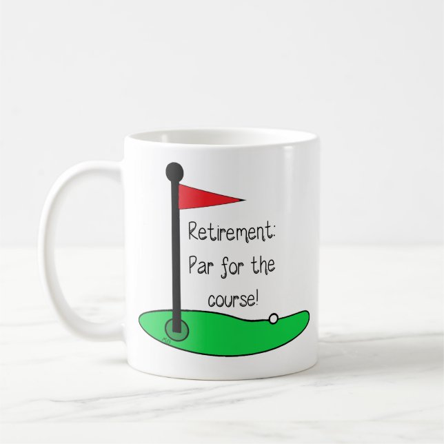 Caneca De Café Mug - Retirement: Par for the course (Esquerda)