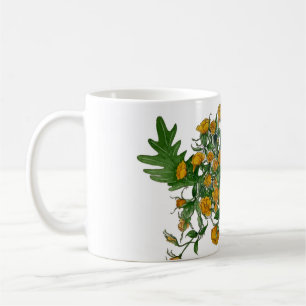 Caneca De Café Mug Rosa Amarelo