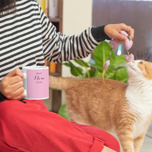 Caneca De Café Mug Rosa Personalizado - Nome Personalizado ou Tex (Criador carregado)