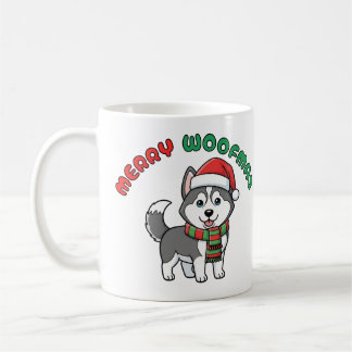 Caneca De Café Mug Rouco de Natal: Woofmas Feliz