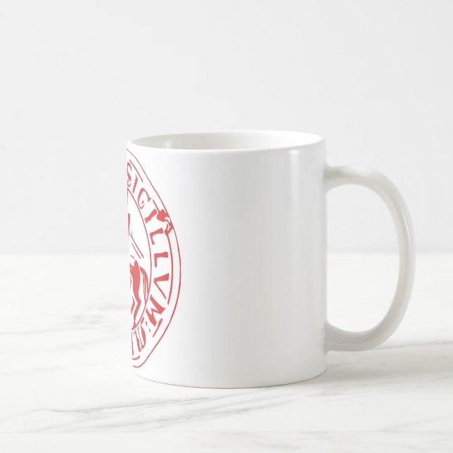 Caneca De Café Mug Selo Templier vermelho (Direita)