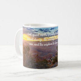 Caneca De Café Mug Serenity reze para a imagem do Grand Canyon
