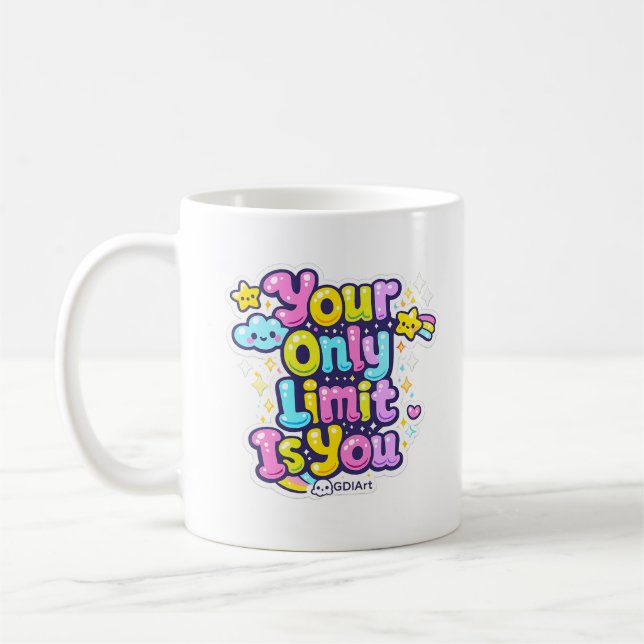 Caneca De Café MUG - Seu Único Limite É Você (Esquerda)