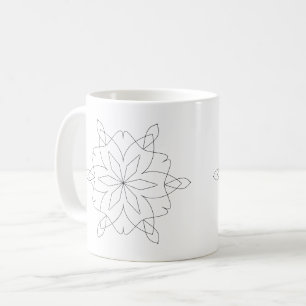 Caneca De Café Mug - Simples Mandalas para Cor