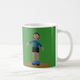 Caneca De Café Mug - Skate Embarcando Doll com Capacete