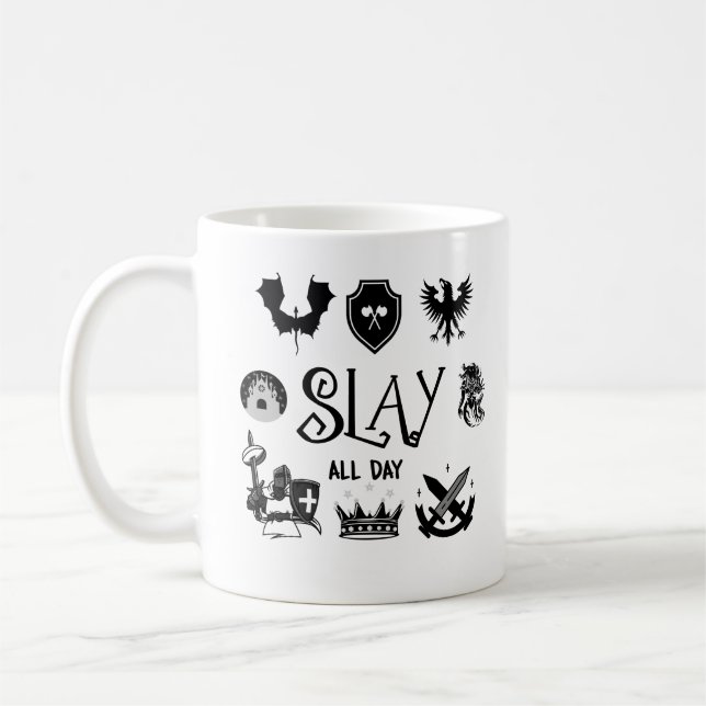 Caneca De Café Mug "Slay All Day" (Esquerda)