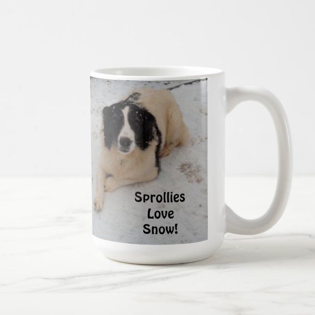 Caneca De Café Mug Sprollie Na Neve (Direita)
