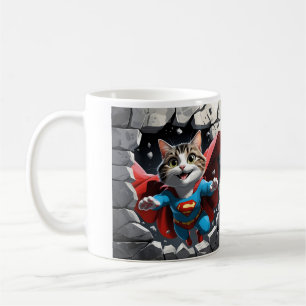 Caneca De Café Mug Super Gato
