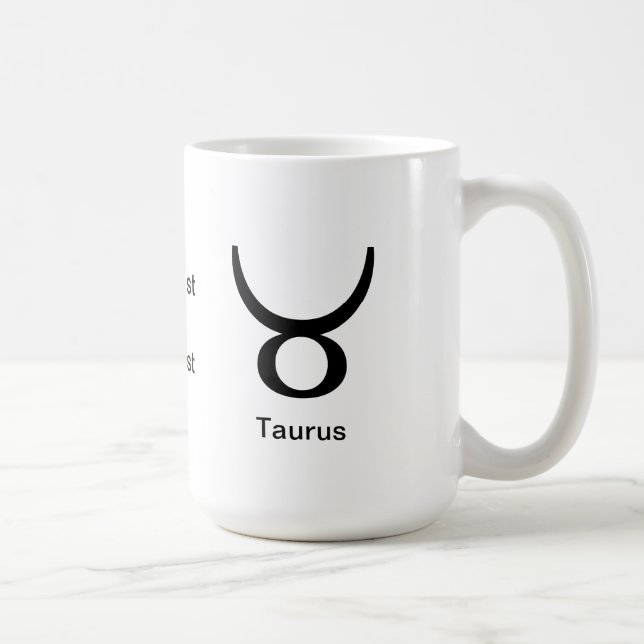 Caneca De Café Mug - Taurus Glyph (Direita)