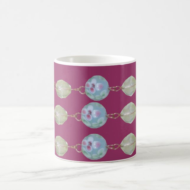 Caneca De Café Mug - Três Miçangas na cadeia de cobre (Centro)