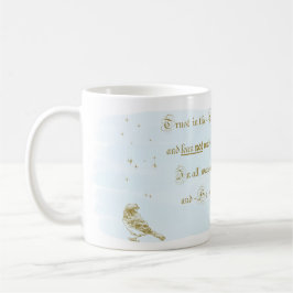 Caneca De Café Mug Trust na caligrafia da bíblia Lord Proverbs