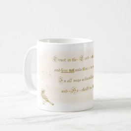 Caneca De Café Mug Trust na caligrafia da bíblia Lord Proverbs