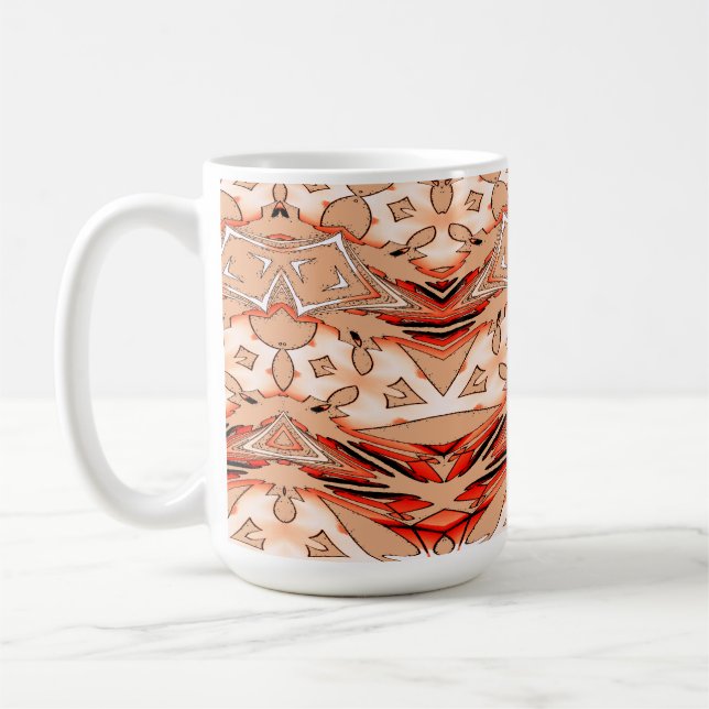 Caneca De Café Mug, um clássico design de padrão uniforme multico (Esquerda)