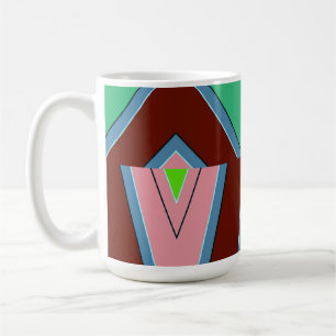 Caneca De Café Mug, um clássico design de padrão uniforme multico