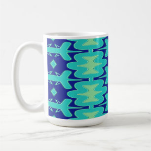 Caneca De Café Mug, um design de padrão uniforme de multicores vi