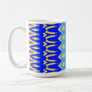 Caneca De Café Mug, um design de padrão uniforme de multicores vi