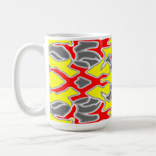 Caneca De Café Mug, um design de padrão uniforme de multicores vi