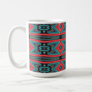 Caneca De Café Mug, um design de padrão uniforme de multicores vi