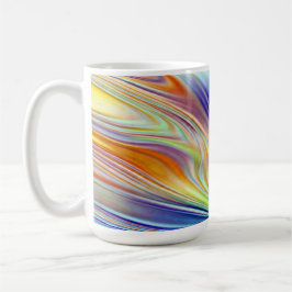 Caneca De Café Mug, um padrão de abstrato de várias cores vibrant