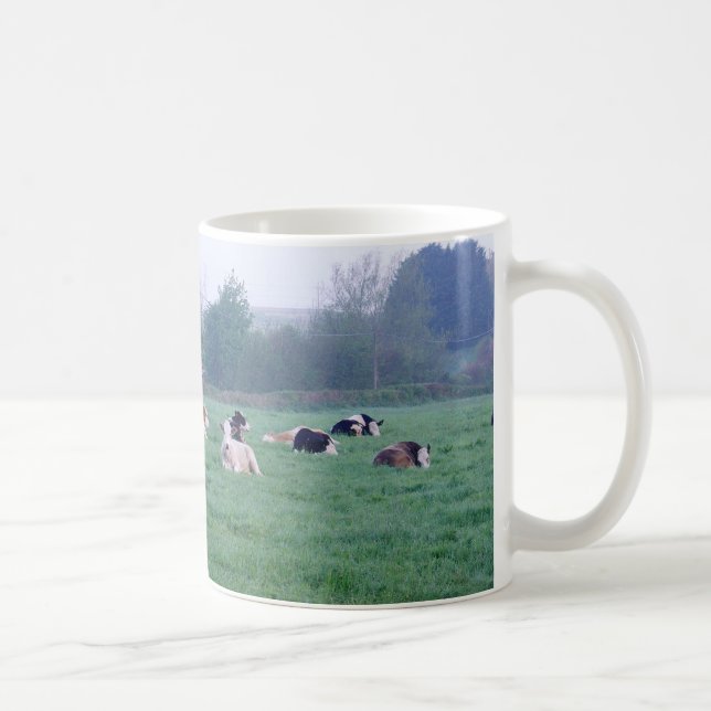 Caneca De Café Mug - Vacas - Em Cor (Direita)