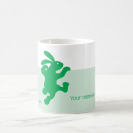 Caneca De Café Mug verde-coelho verde-verde