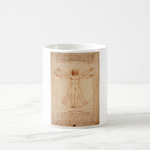 Caneca De Café Mug Vitruvian Man por Leonardo da Vinci