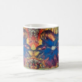 Caneca De Café Mug w/flluid art
