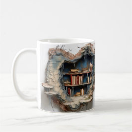 Caneca De Café mug with a book design