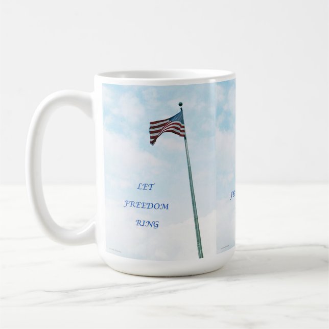 Caneca De Café Mug with American Flag (Esquerda)
