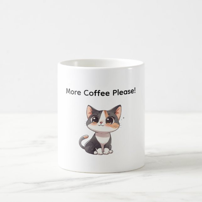 Caneca De Café Mug With Design Cat  (Centro)