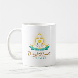 Caneca De Café Mug with Female Brightheart Meditation logo