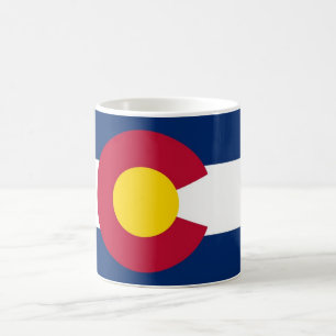 Caneca De Café Mug with Flag of Colorado State - EUA