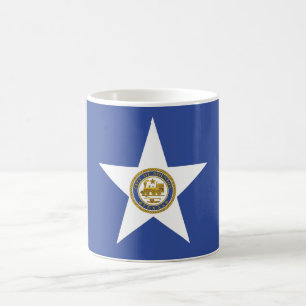 Caneca De Café Mug with Flag of Houston, EUA