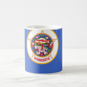 Caneca De Café Mug with Flag of Minnesota State - EUA