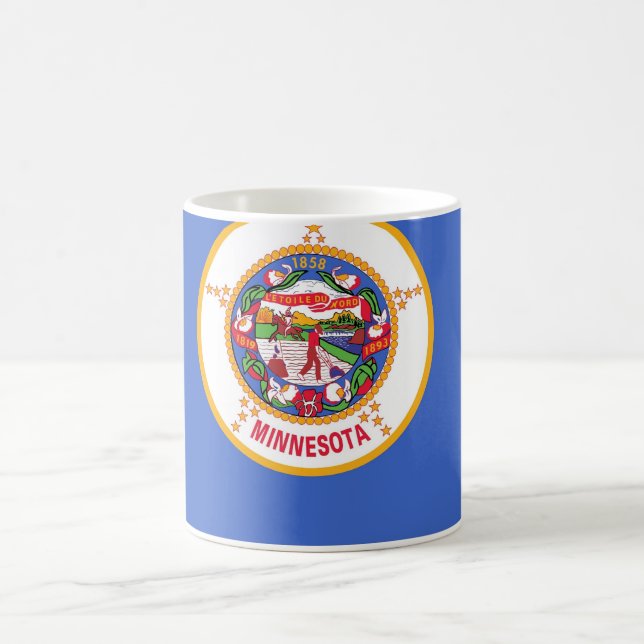 Caneca De Café Mug with Flag of Minnesota State - EUA (Centro)
