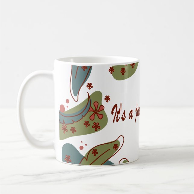 Caneca De Café Mug with 'It's a jungle out there' design (Esquerda)