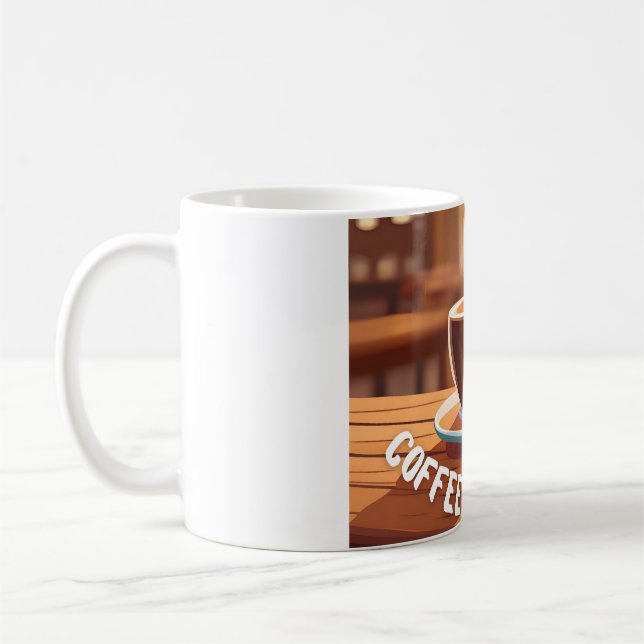 Caneca De Café Mug with personalized photo (Coffee and life) (Esquerda)