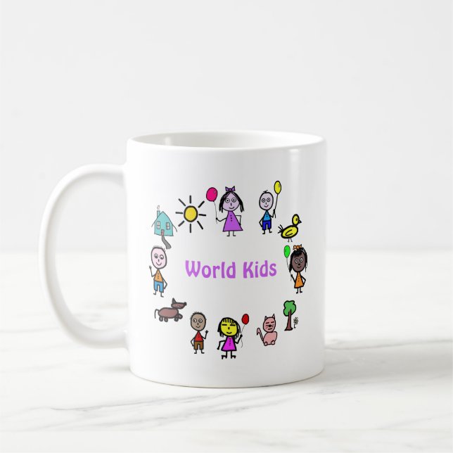 Caneca De Café Mug World Kids (Esquerda)