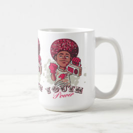 Caneca De Café Mug – YOUTH Power Afro & Boombox Urban Design
