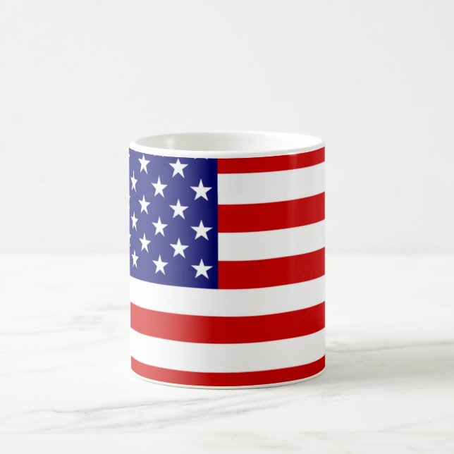 Caneca De Café Mugcnt Flag dos EUA (Centro)