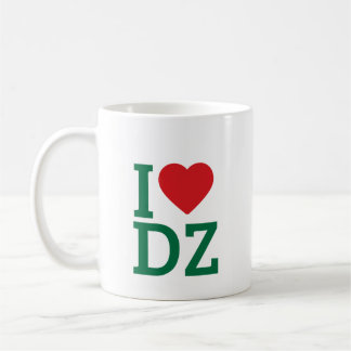 Caneca De Café MugI ❤️ DZ Mug – Algeria Love Coffee Cup | Proud A