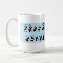Caneca De Café Mugs Ant azul e branco