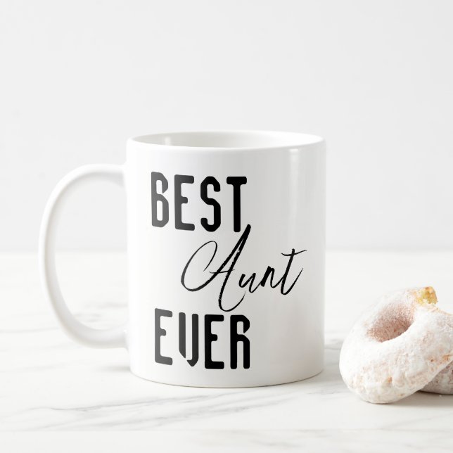 Caneca De Café Mugs Best Aunt Ever (Com Donut)