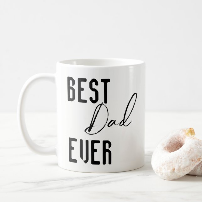 Caneca De Café Mugs Best Dad Ever (Com Donut)