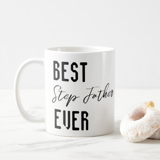 Caneca De Café Mugs Best Step Father Ever (Com Donut)