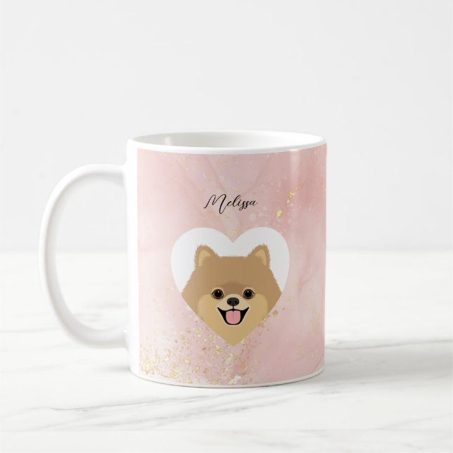 Caneca De Café Mugs da Pomerânia (Esquerda)