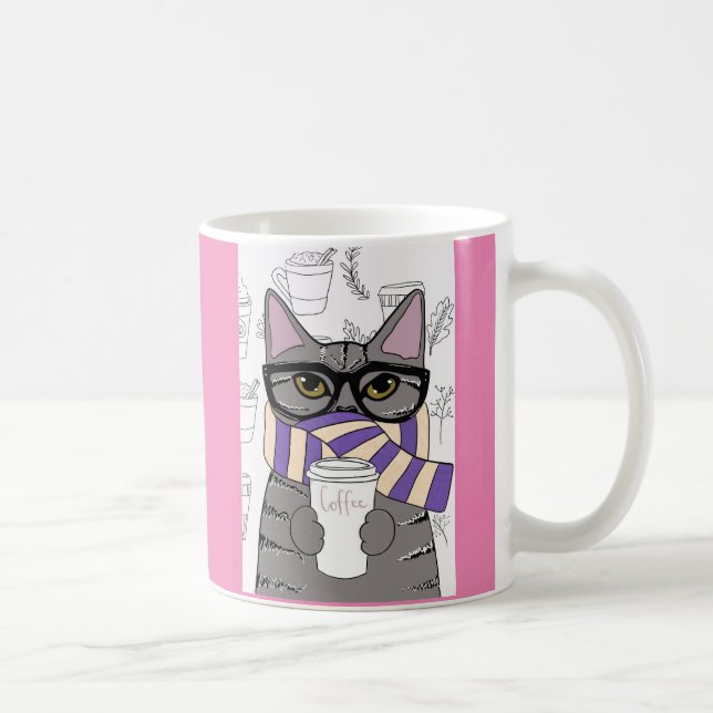 CANECA DE CAFÉ MÚGS DE ARTE DE CAFÉ DE INVERNO (Direita)